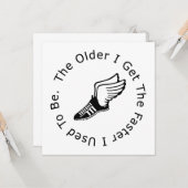 Geburtstag des Runners Karte (Vorderseite/Rückseite Beispiel)