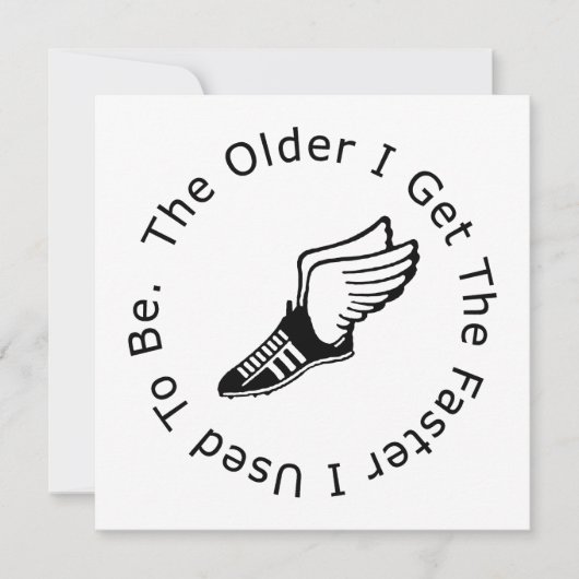 Geburtstag des Runners Karte (Vorderseite)