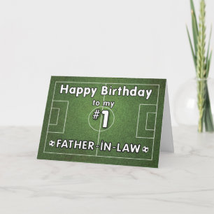 Geburtstag des Schwiegervaters mit Grasfeld und Karte