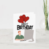 Geburtstag des Softwareingenieurs Karte (Vorderseite)