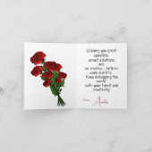 Geburtstag des Softwareingenieurs Karte (Innenseite)