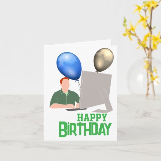 Geburtstag des Softwareingenieurs Karte (Gelbe Blume)