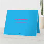 Geburtstag des Toten Mexikanischen Axolotl Karte (Rückseite)