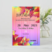 Geburtstag des Vaters Einladung (Stehend Vorderseite)