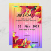 Geburtstag des Vaters Einladung (Vorne/Hinten)