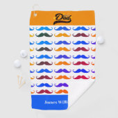 Geburtstag des Vaters Funny Mustache Individuelle Golfhandtuch (Insitu)
