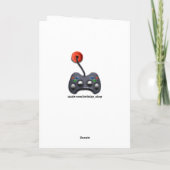 Geburtstag des Videospielers Karte (Rückseite)