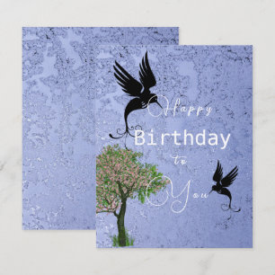 Geburtstag des Vogels Karte