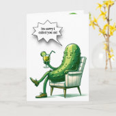 Geburtstag Dill Pickle mit Cocktail Karte (Gelbe Blume)