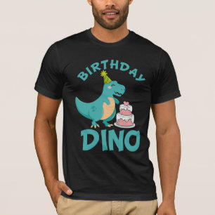 Geburtstag Dino - Niedliche Dinosaurierkuchen Über T-Shirt