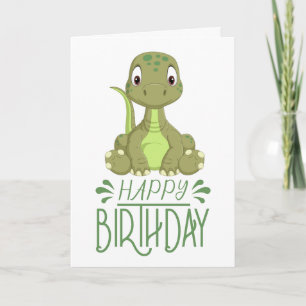 Geburtstag Dinosaur Babykarte Karte