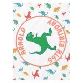 Geburtstag Dinosaur T Rex Kids Jurassische Tiere Tischdecke (Vorderseite)