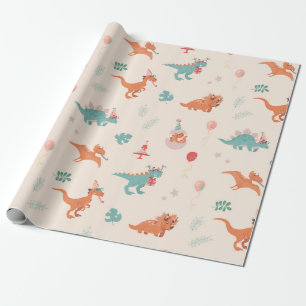 Geburtstag Dinosaurier! Geschenkpapier