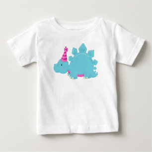 Geburtstag Dinosaurier, Party Dinosaurier, Blue Di Baby T-shirt