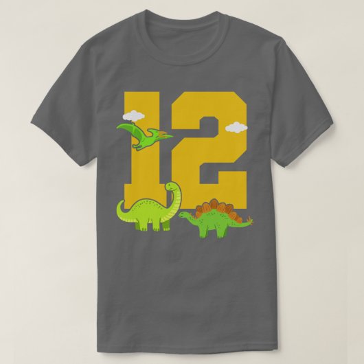 Geburtstag Dinosaurier T-Shirt (Design vorne)