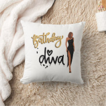 Geburtstag Diva Pillow