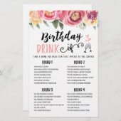 Geburtstag DRINK IF editierbar Geburtstagsparty Sp (Vorne/Hinten)