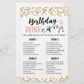 Geburtstag DRINK IF editierbar Geburtstagsparty Sp (Vorne/Hinten)