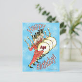 Geburtstag - Drummer Postkarte (Stehend Vorderseite)