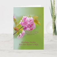 Geburtstag, Ehefrau des Pastors, Kirschblüten, Rel