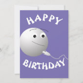 Geburtstag, Ei, Sperma, glücklicher Geburtstag, Li Einladung (Vorderseite)