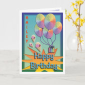 Geburtstag (Eigene Bezeichnung hinzufügen) Karte (Gelbe Blume)