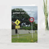 Geburtstag einer älteren Person Dankeskarte (Vorderseite)