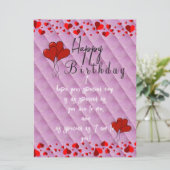 Geburtstag einer Freundin Karte (Stehend Vorderseite)