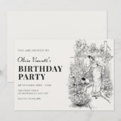 Geburtstag einer Gärtnerin Einladung (Vorne/Hinten)
