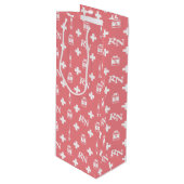 Geburtstag einer Krankenschwester Geschenktüte Für Weinflaschen (Vorderseite Schrägansicht)