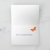 Geburtstag einer Schwester mit Schmetterlingskarte Feiertagskarte (Innenseite)