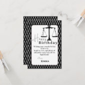 Geburtstag eines Anwalts Karte (Vorderseite/Rückseite Beispiel)
