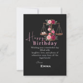 Geburtstag eines Anwalts Karte (Vorderseite)