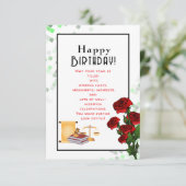 Geburtstag eines Anwalts Karte (Stehend Vorderseite)