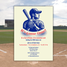 Geburtstag eines Baseballspielers im Vintage-Look 