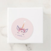 Geburtstag eines Einhornblütenwassers Geschenkanhänger (Beispiel)