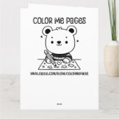 Geburtstag eines großen Personalisierten Mädchen m Karte (Rückseite)