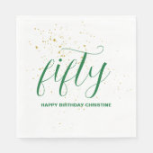 Geburtstag eines Jahres Serviette (Vorderseite)