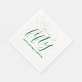 Geburtstag eines Jahres Serviette (Ecke)