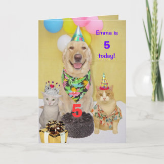 Geburtstag eines Kindes Karte