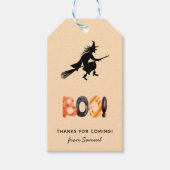 Geburtstag eines Kindes - kleine Hexe Geschenkanhänger (Vorderseite)