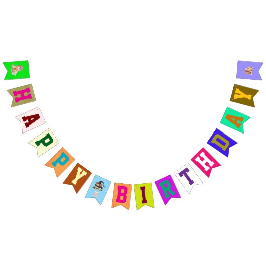 Geburtstag eines Kindes Wimpelkette (Alle)