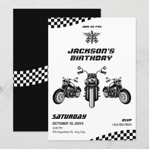 Geburtstag eines klassischen Motorradmechanikers Einladung