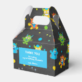 Geburtstag eines kleinen Monsterchalkboards Geschenkschachtel (Rückseite)