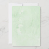 Geburtstag eines Ladybugs auf einer Wiese, Aquarel Einladung (Rückseite)