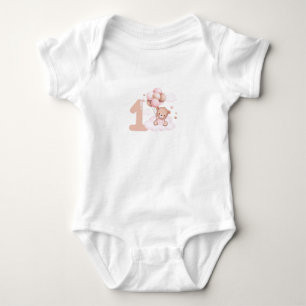 Geburtstag eines Mädchens Baby Strampler