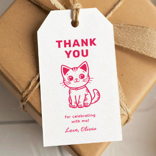 Geburtstag eines Mädchens mit niedlichen Farben Geschenkanhänger