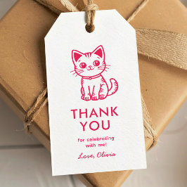 Geburtstag eines Mädchens mit niedlichen Farben Geschenkanhänger