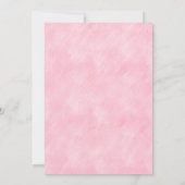 Geburtstag eines Mädchens rosa Geisterbat Einladung (Rückseite)