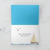Geburtstag eines nautischen Fensters Karte (Innenseite)